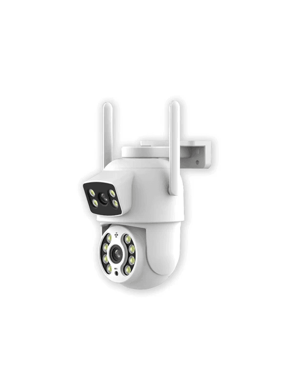 Câmera Dome IP Wireless PTZ de Dupla Lente, Detecção de Humanos com IA, Segurança Residencial