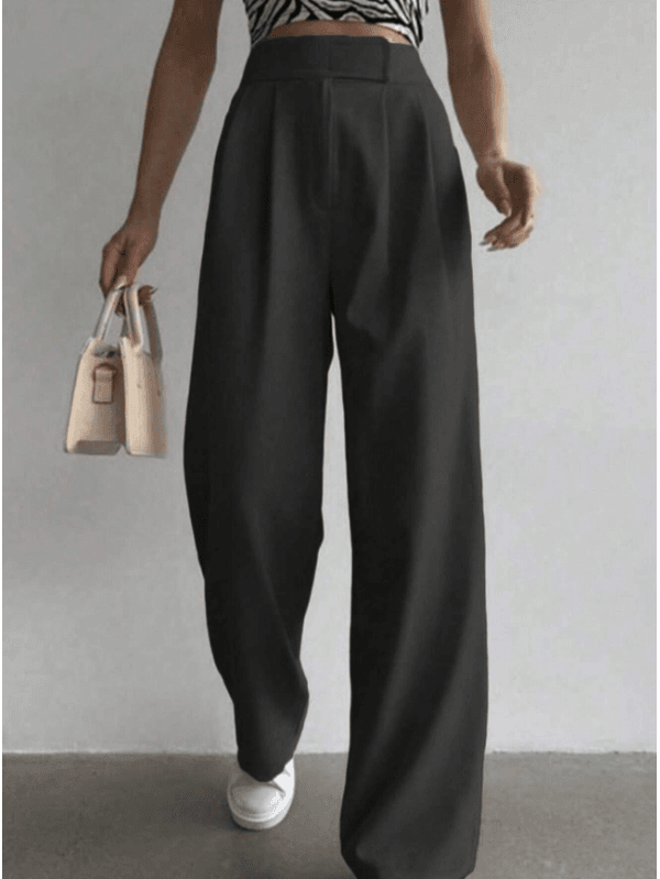 Calça Feminina Preta Pantalona