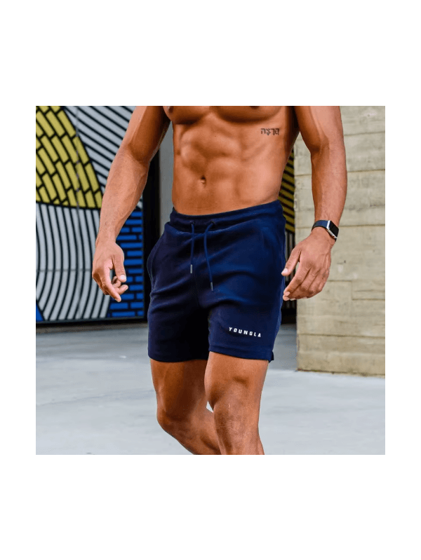  shorts esportivos e lazer navy blue, shorts fitne... - ADD MALL