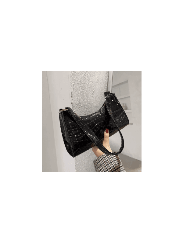  Bolsa Pequena Feminina De Couro PU Beige Black - ... - ADD MALL