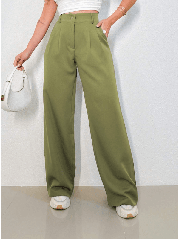 REF: 3271 - Calça Feminina Cintura Alta Verde