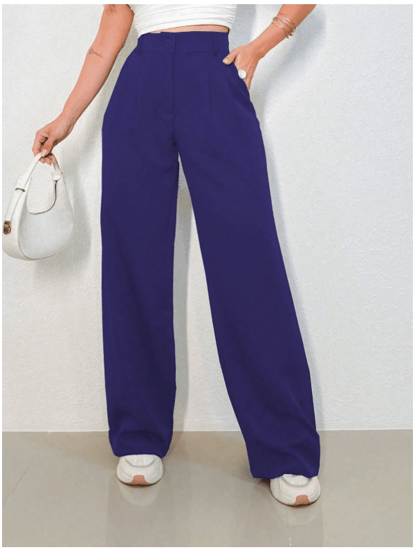 REF: 3271 - Calça Feminina Cintura Alta Azul Marin... - ADD MALL