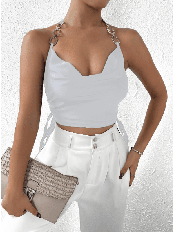 Cropped Feminino, Decotado, Despojado Branco - sz... - ADD MALL