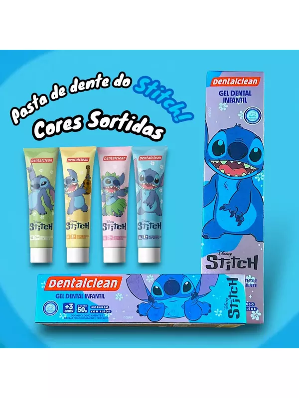 Gel Dental Infantil Com Fluor Dentalclean Stitch S... - Comprou Já