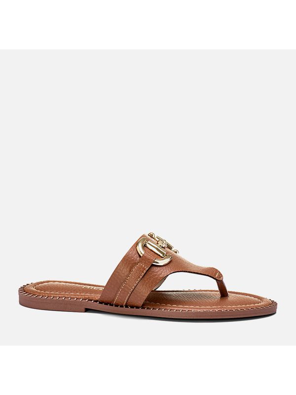 Rasteiras-flats Feminino Milano Caramelo 13701 - 1... - Comprou Já