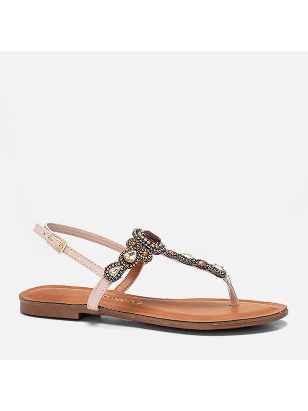 Rasteiras-flats Feminino Milano Natural 13912 - 13... - Comprou Já