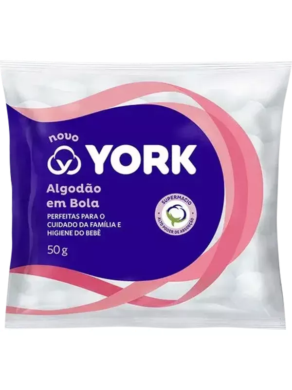 Algodão Em Bola York 50g Sem Cor - 000049000500009 - Comprou Já