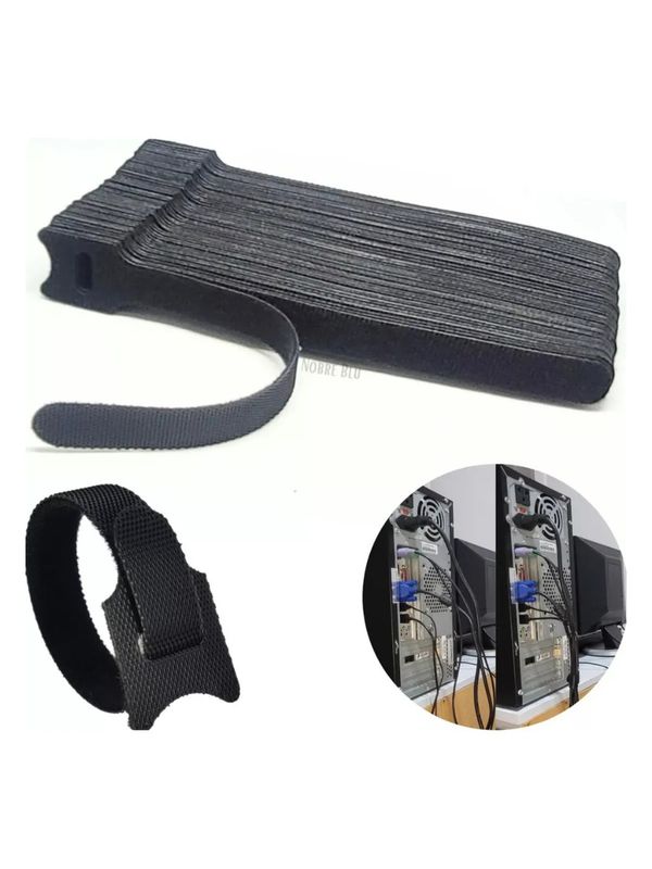 Abraçadeiras De Velcro- Kit 50 Unidades Para Enrol... - Comprou Já