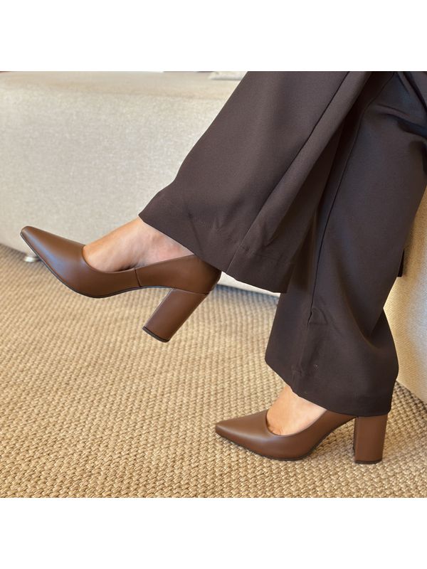 Scarpin Morgana Marrom - 6373983001000013 - Comprou Já