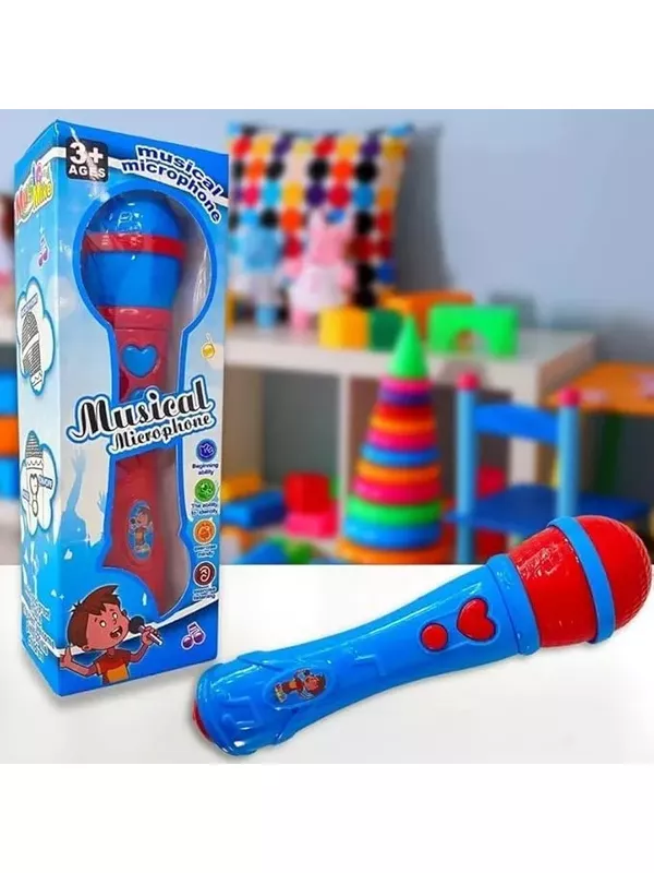 Brinquedo Microfone Infantil Karaokê Som Voz Verme... - Comprou Já