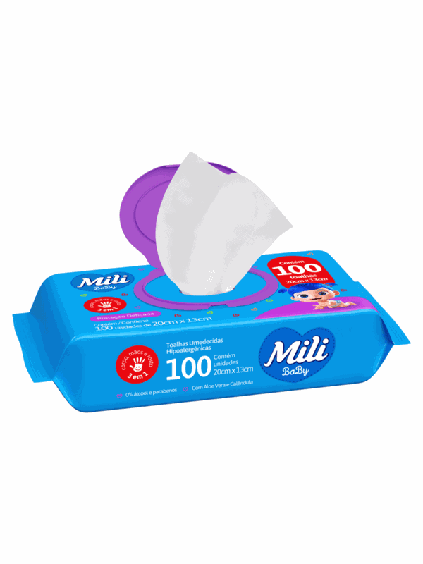 Toalha Umedecidas Hipoalergênicas Proteção Delicad... - Comprou Já