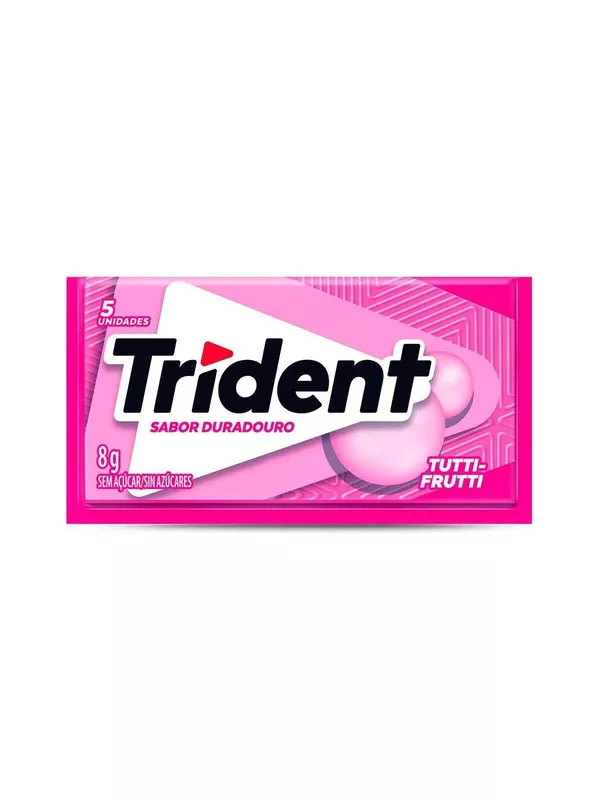 Trident Sem Acuçar Tutti Frutti 8g Sem Cor - 00005... - Comprou Já