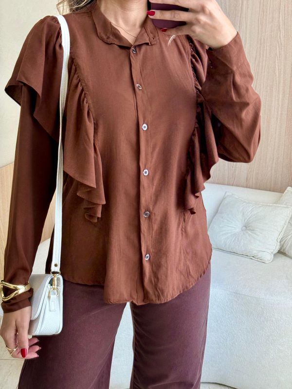 CAMISA HELOISA MARROM - 002059002700005 - Comprou Já