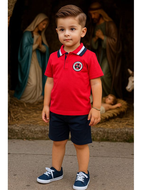 Conj Mas Polo Flight Kyly Vermelho - 2592659000400... - Comprou Já