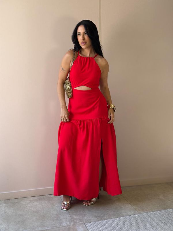 Vestido Longo Leticia Vermelho - 002188000600008 - Comprou Já