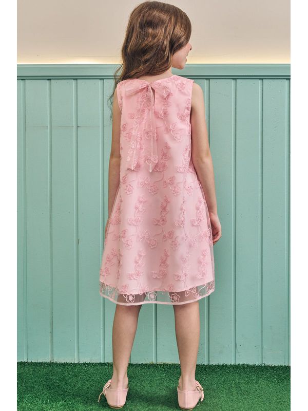 Vestido Borbado Rosa Kukie Rosa - 2592513000700007 - Comprou Já