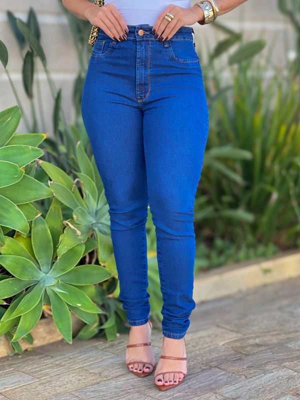 Calça Jeans Carmen Skinny 2487 Lavagem Escura - 0... - Comprou Já