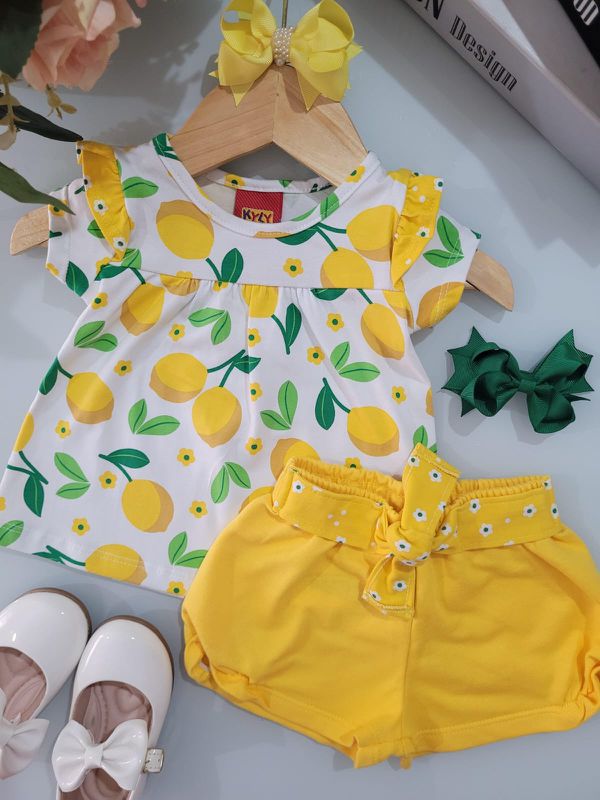 Conj Fem Limao Kyly Branco - 2592580000200007 - Comprou Já