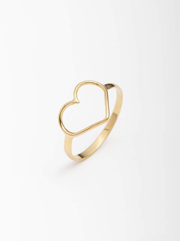Anel Coração Vazado 