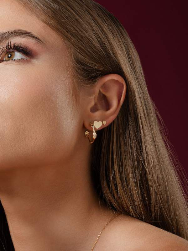 Brinco Argola com Brilhantes