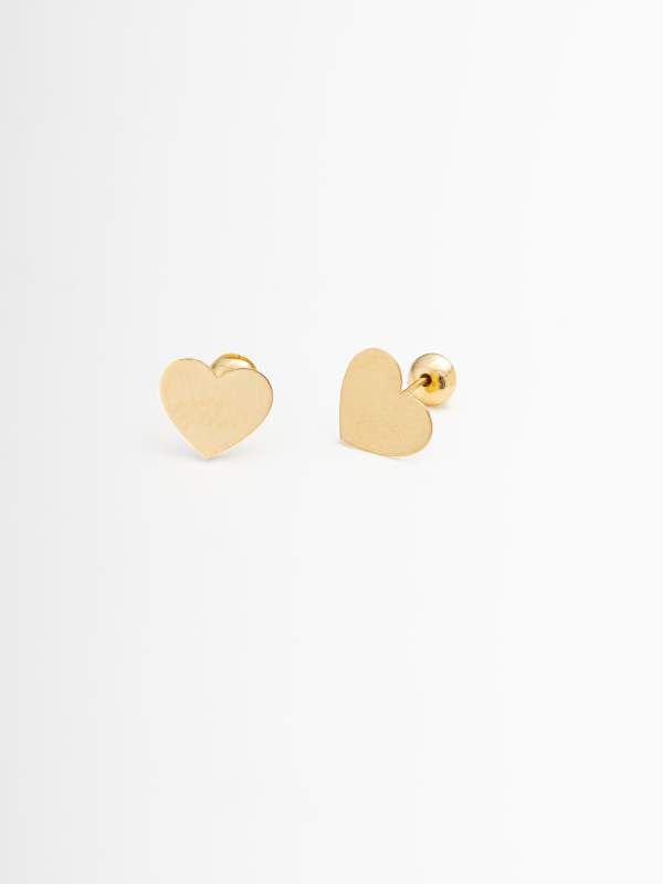 Brinco Chapado Coração G