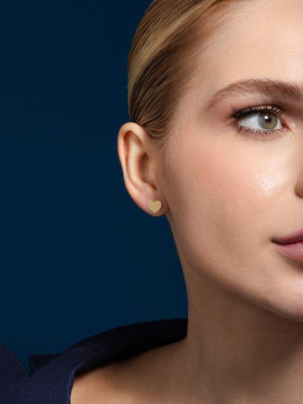 Brinco Chapado Coração G