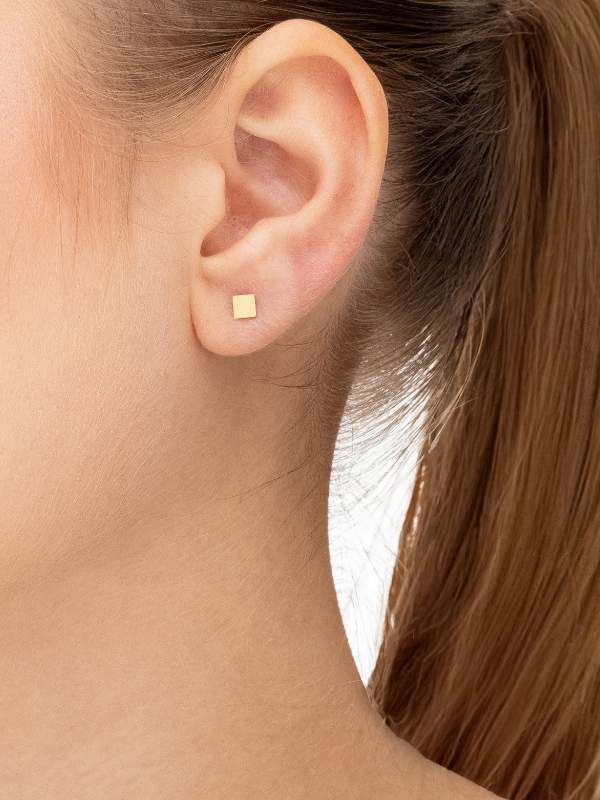 Brinco Chapado Quadrado