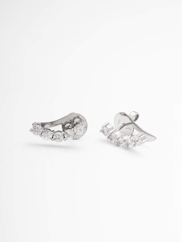 Brinco Earcuff com 5 pedras topa...