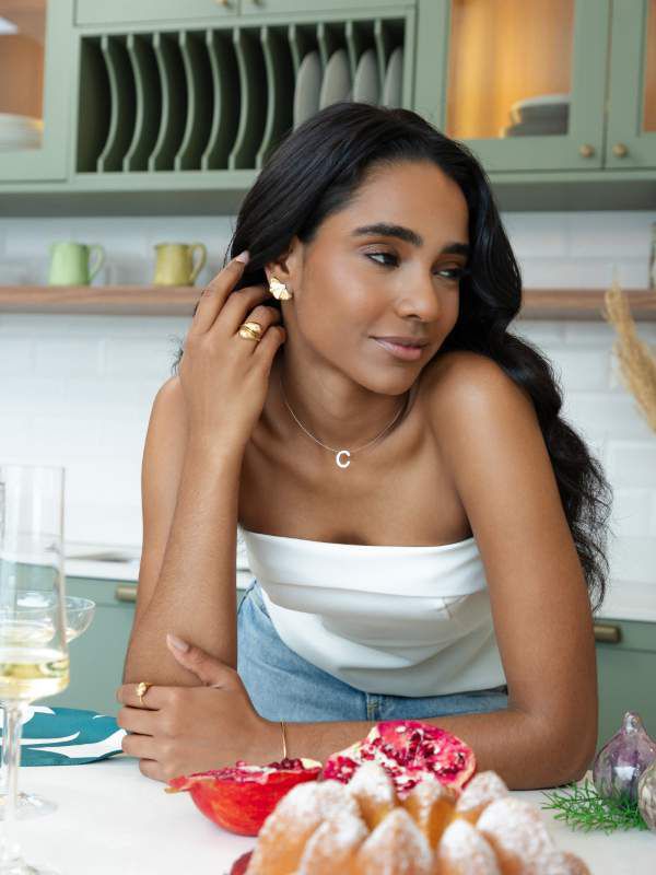 Brinco Leque com Brilhantes