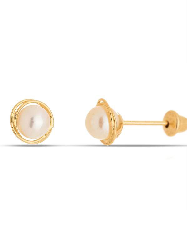 Brinco Pérola Rococo 4mm