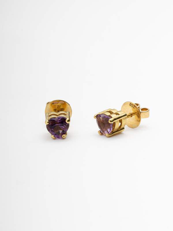 Brinco Solitário Coração