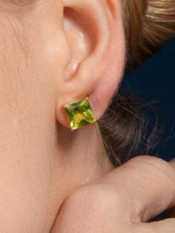 Brinco Solitario Peridoto 