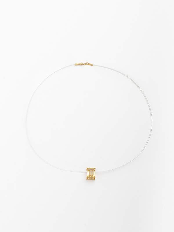 Colar Nylon Com Citrino 