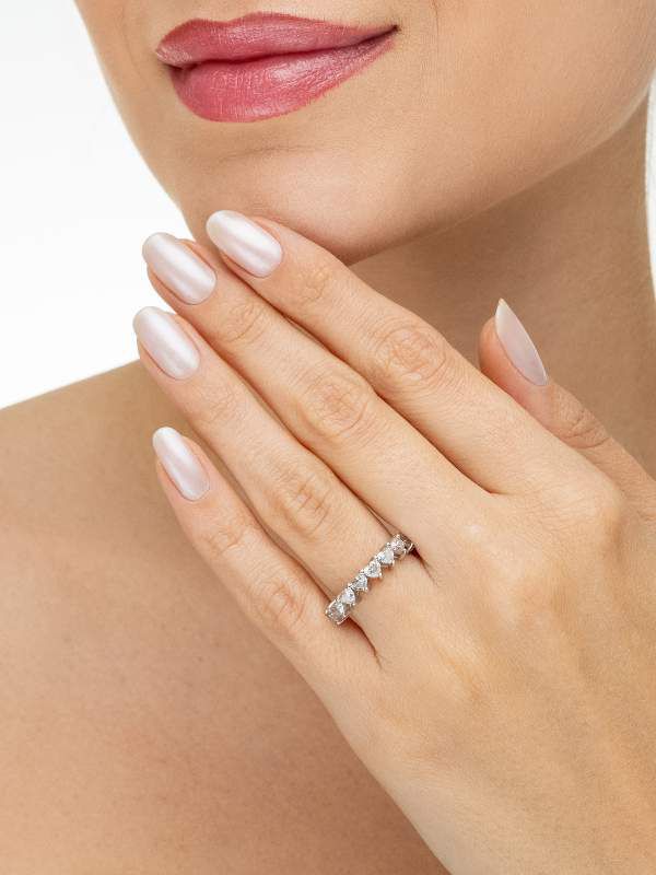 Meia Aliança Coração Lado a Lado