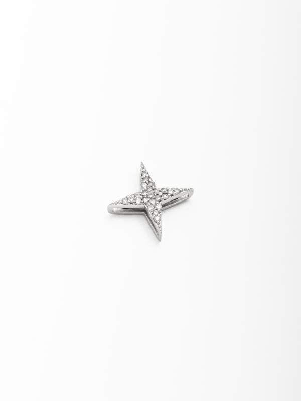 Pingente Estrela Aurora Cravejad...