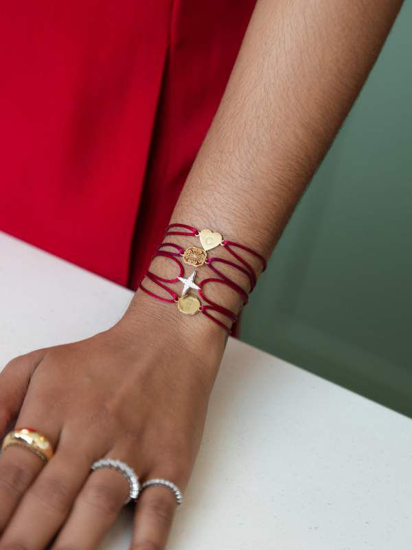 Pulseira Seda Estrela Aurora Cravejado 