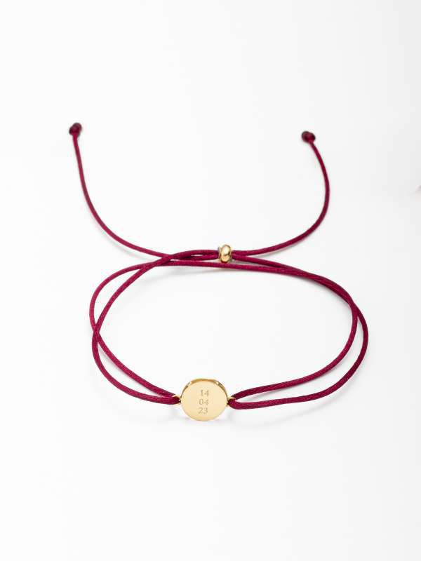 Pulseira Seda Redonda Personaliz...