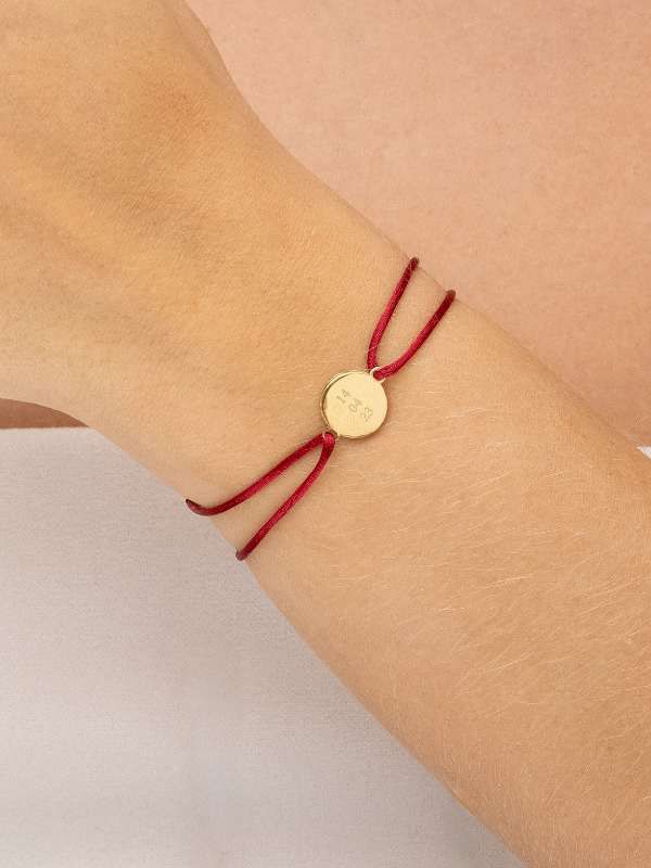 Pulseira Seda Redonda Personalizável