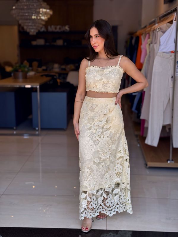 CONJUNTO LAISE AMARELO SHA SHA 