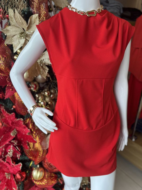 VESTIDO VERMELHO B204 SOUR CANDY 