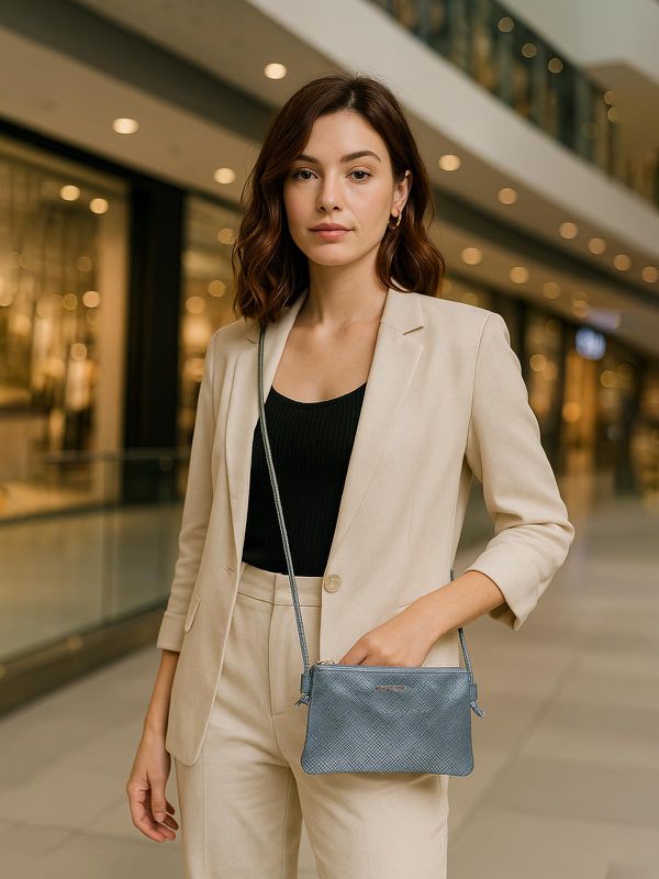Bolsa de Couro Griffazzi Azul
