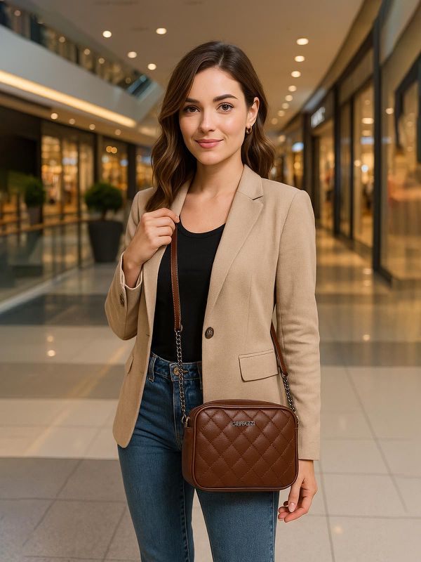 Bolsa de Couro Griffazzi Marrom