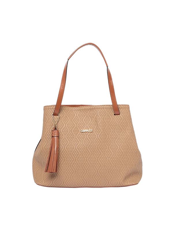 Bolsa de Camurça Texturizada Griffazzi Marrom