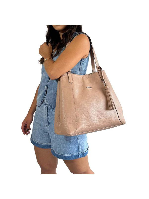 Bolsa de Couro Griffazzi Nude