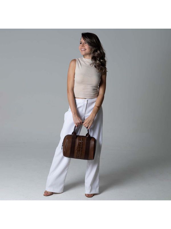 Bolsa de Couro Griffazzi Marrom