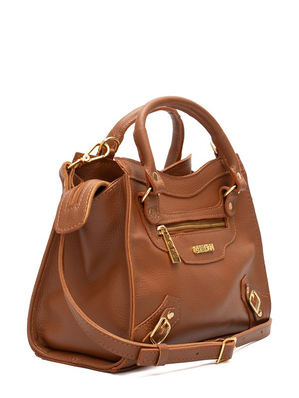 Bolsa de Couro Transversal Griffazzi Marrom
