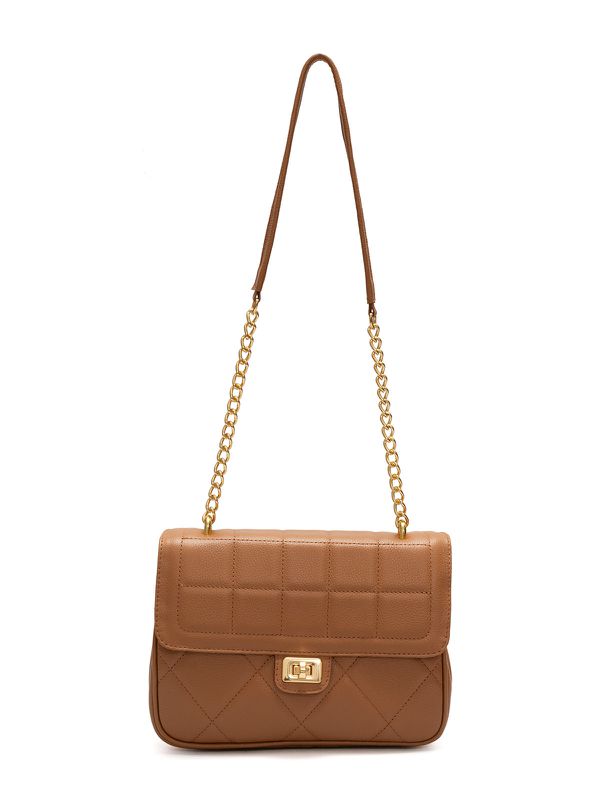 Bolsa de Couro Tiracolo Griffazzi Caramelo