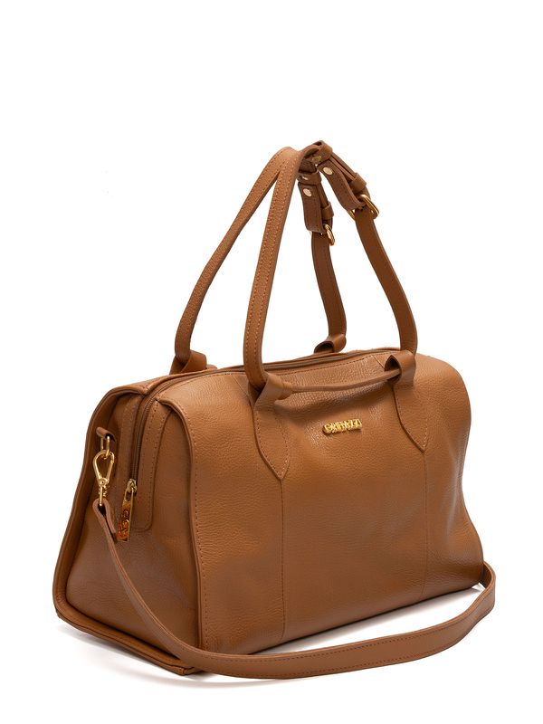 Bolsa Bau de Couro Griffazzi Caramelo