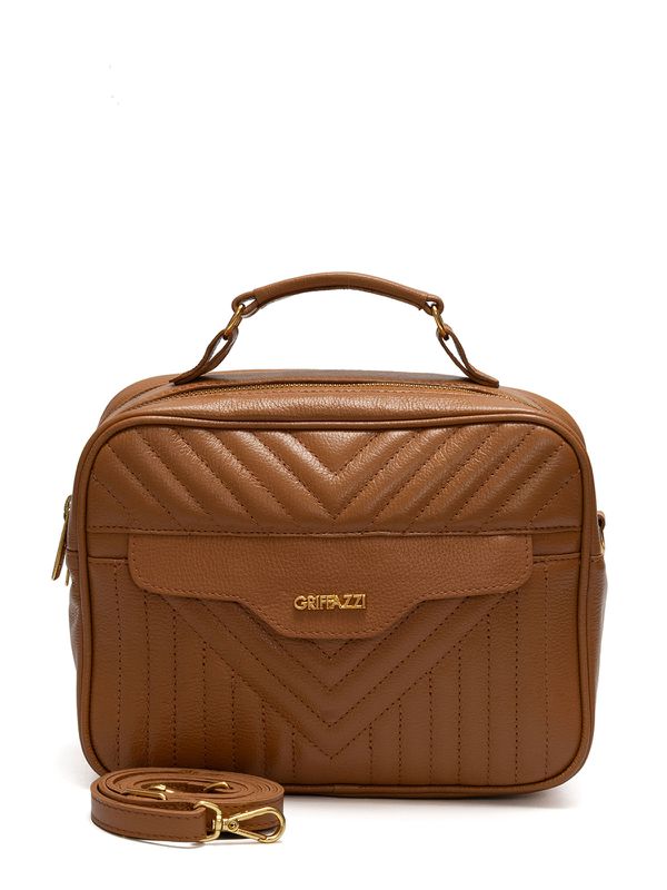 Bolsa Tiracolo Griffazzi Couro Caramelo