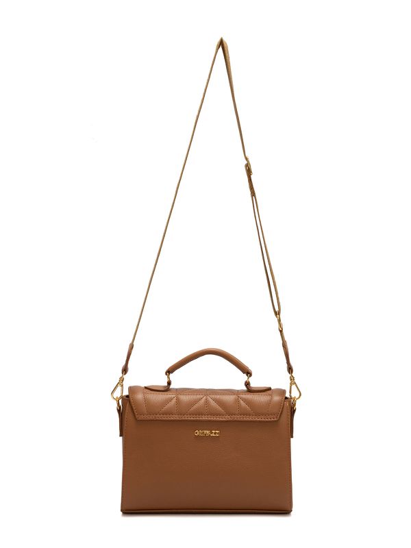 Bolsa de Couro Transversal Griffazzi Caramelo